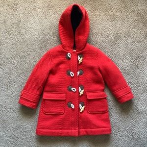 Mini Biden Red toggle coat